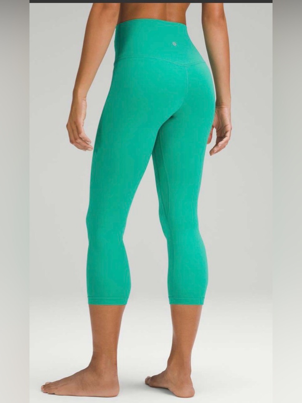 NWOT New Lululemon Align High-Rise Lined Crop 23" Maldives Green